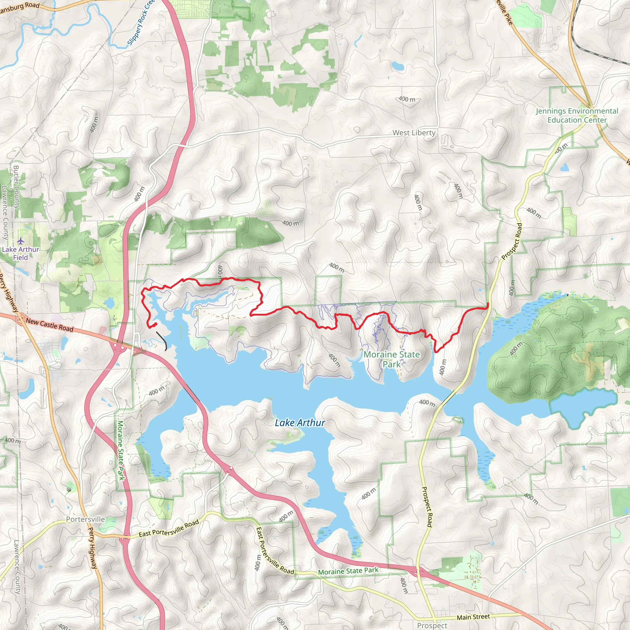 North Country Trail mobile static map