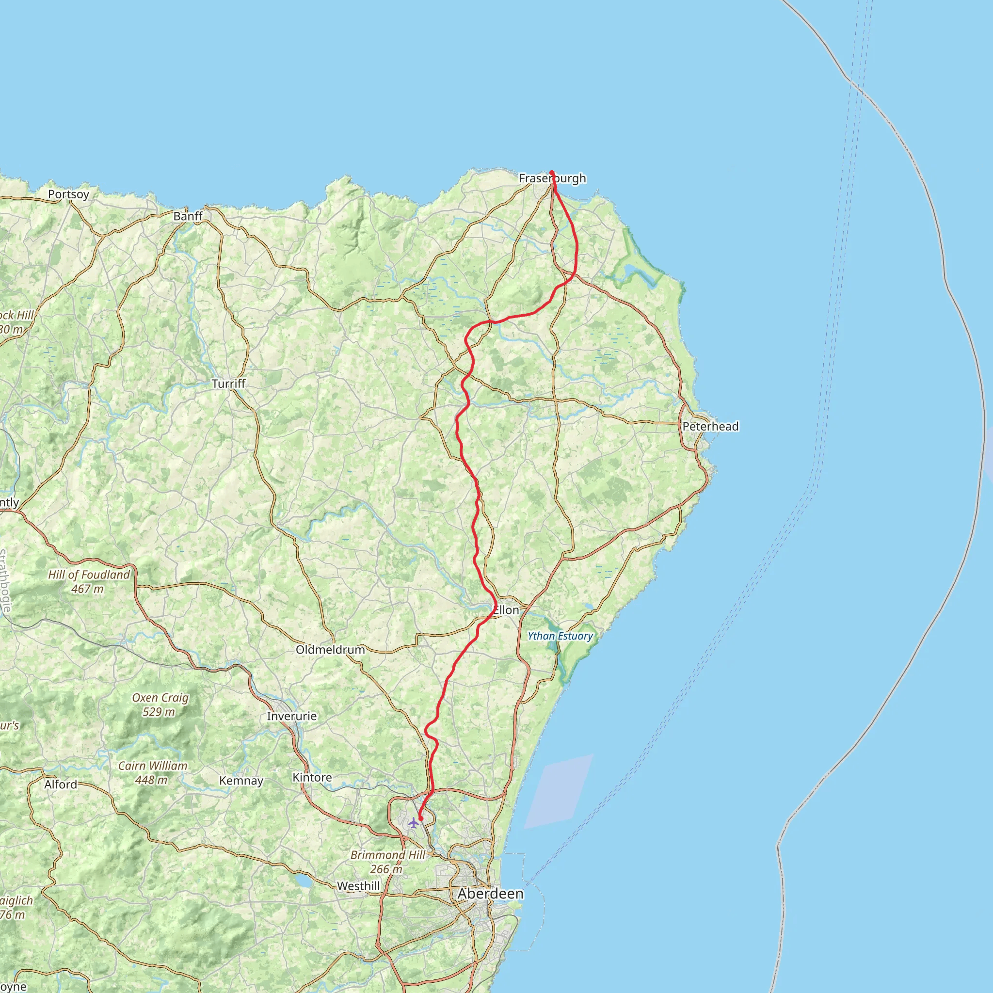 Formartine and Buchan Way mobile static map