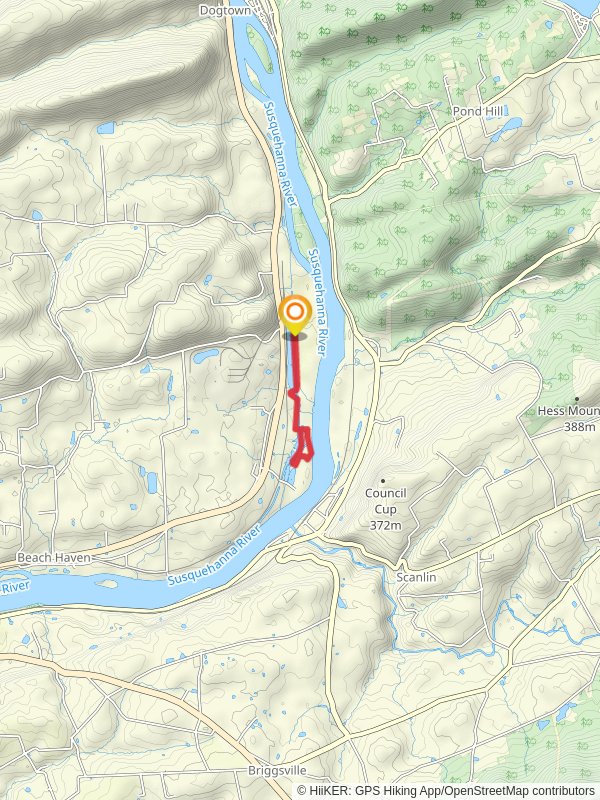 Susquehanna River Path mobile static map