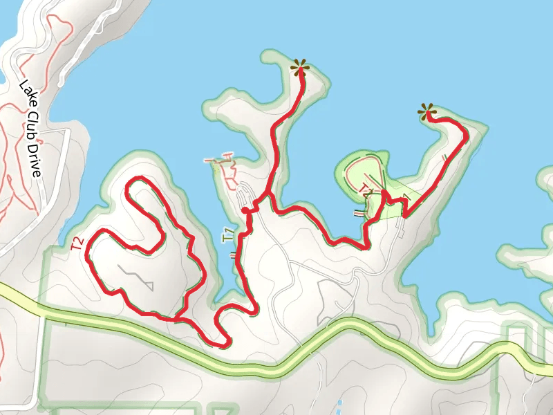 Fox Den Loop Trail and Catawba River Walk in Campground