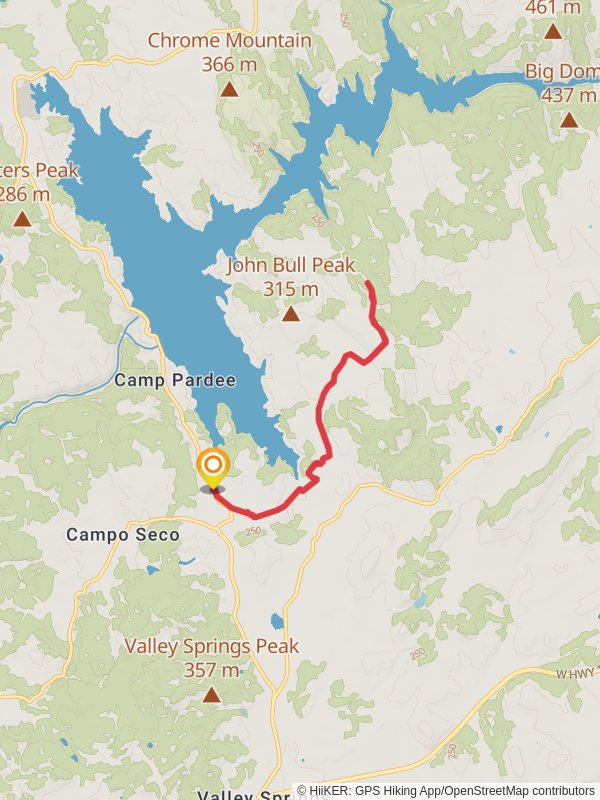 Pardee Reservoir - Mokelumne Coast to Crest Trail