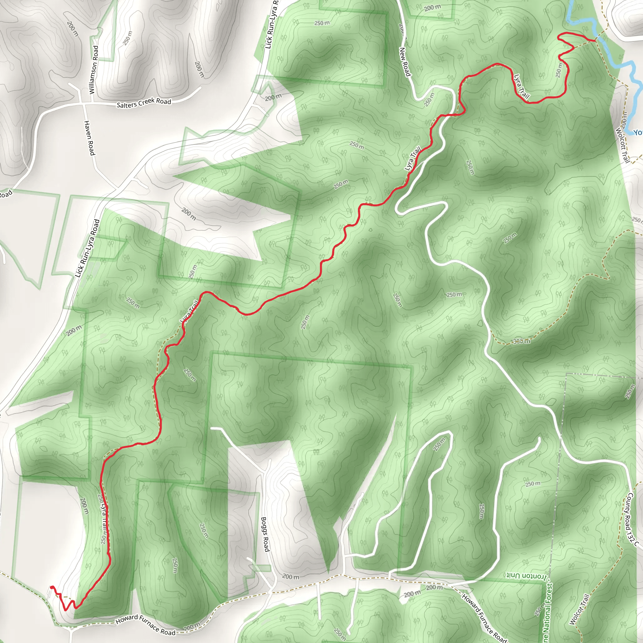 Lyra Trail mobile static map