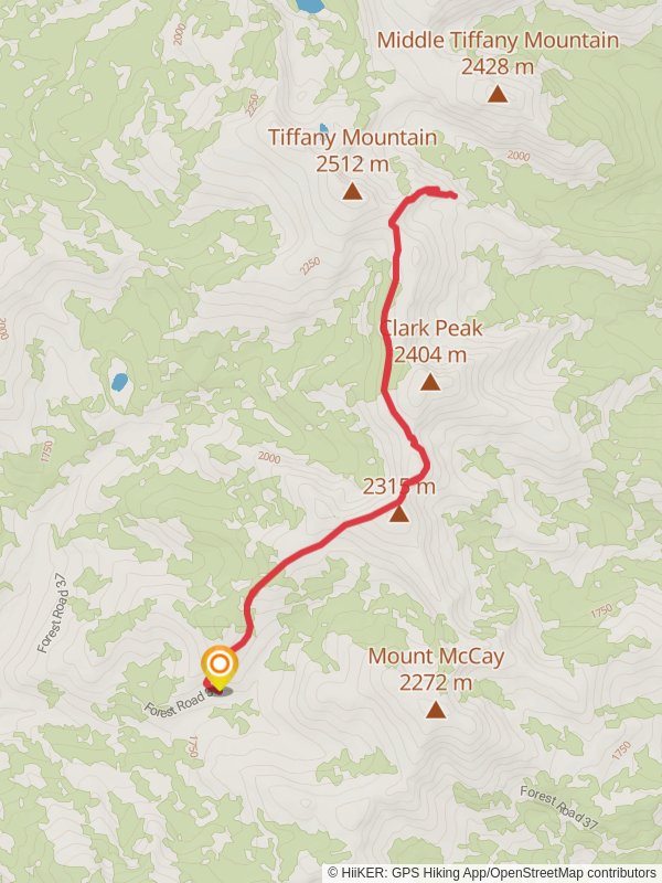 North Summit Trail mobile static map