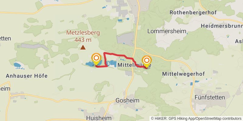 Frankenweg spur 2 Map