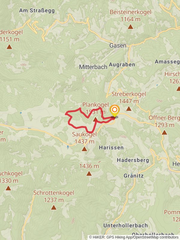 Plankogel Loop from Sommeralm mobile static map