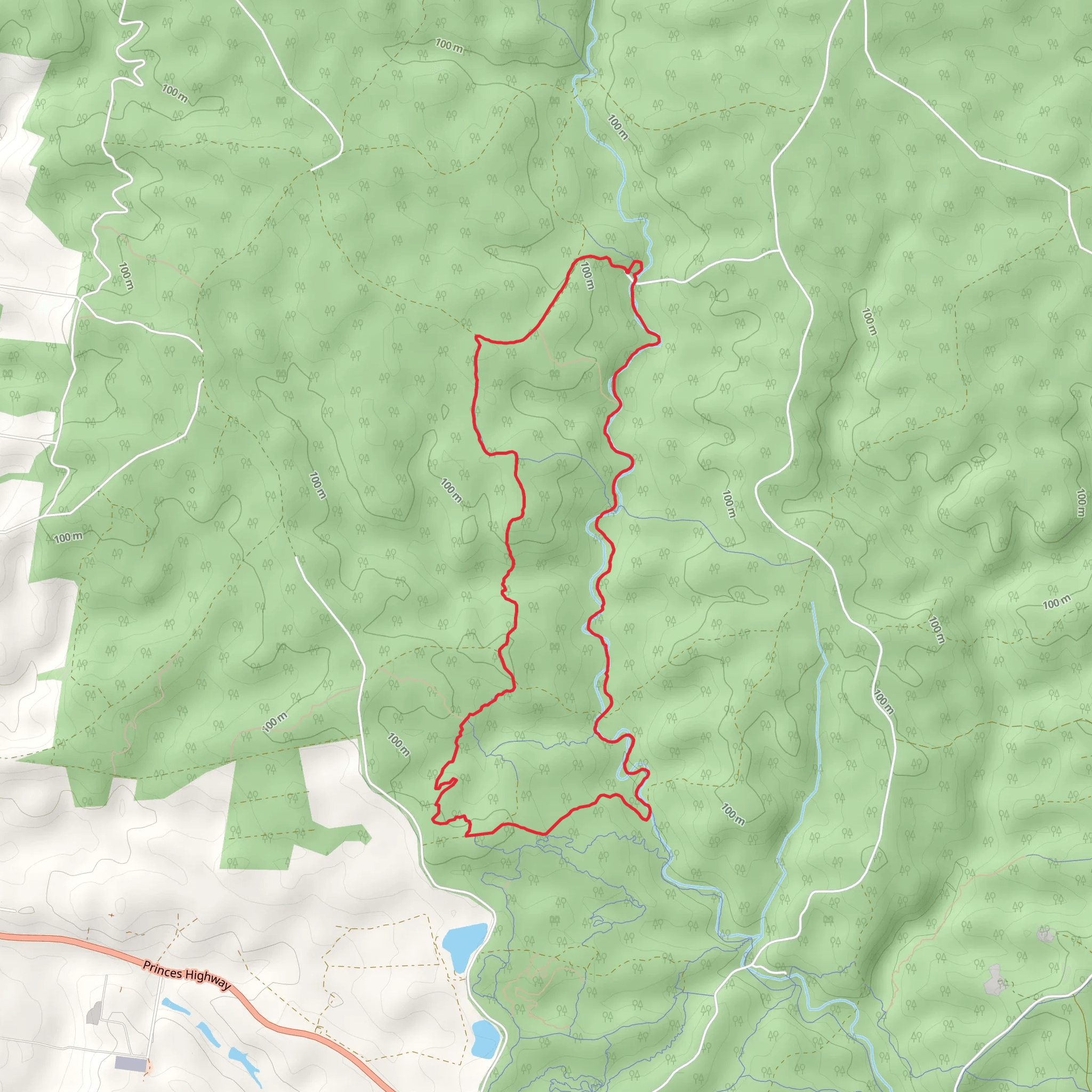 Discovery Trail Oak Track Circuit mobile static map