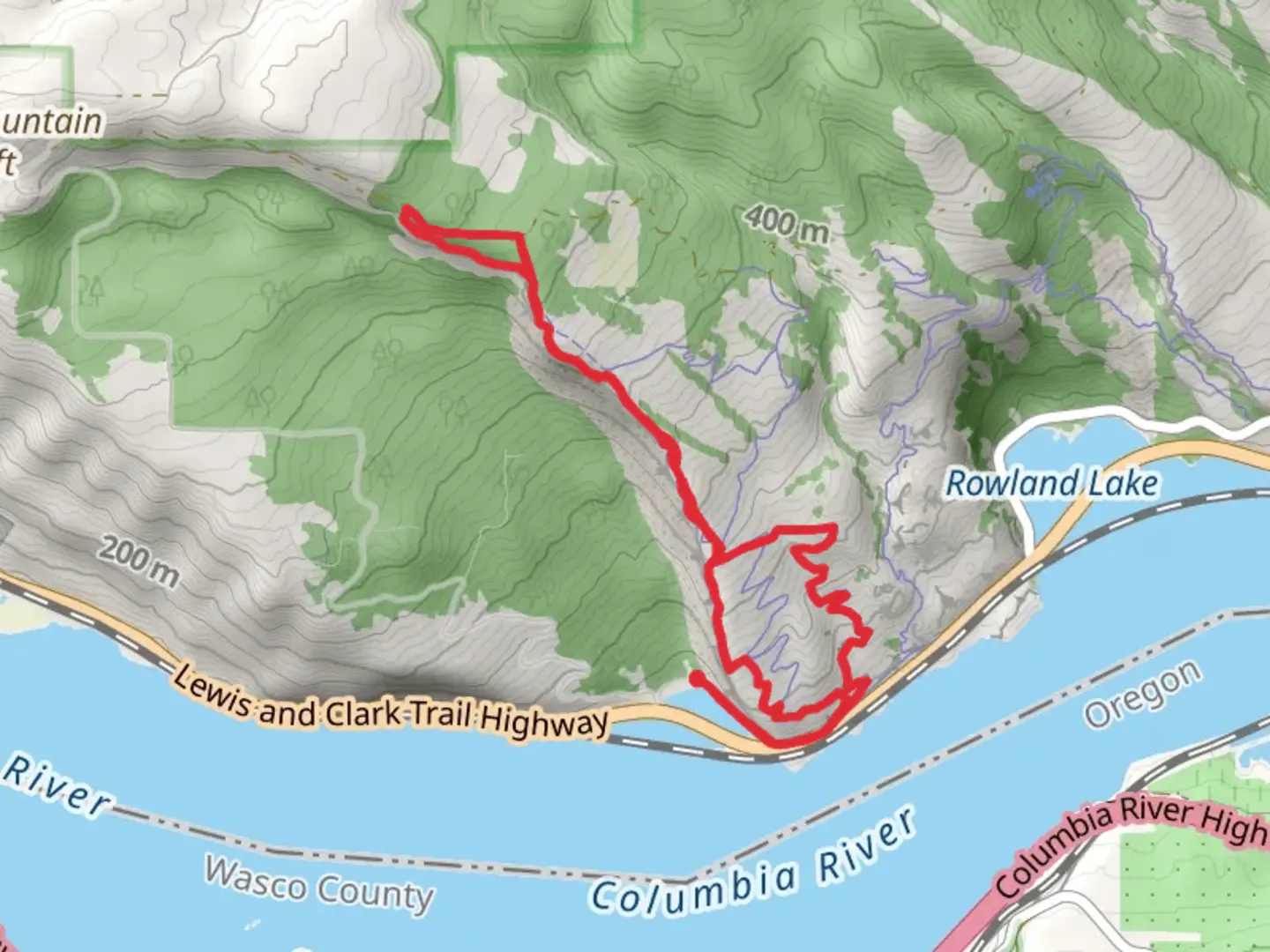 An image depicting the trail Little Moab Trail and Coyote Wall Trail and its surrounding area.