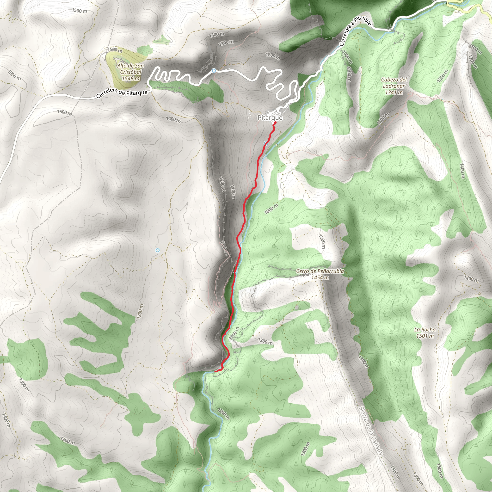 Source of the Pitarque River SL TE 30 mobile static map