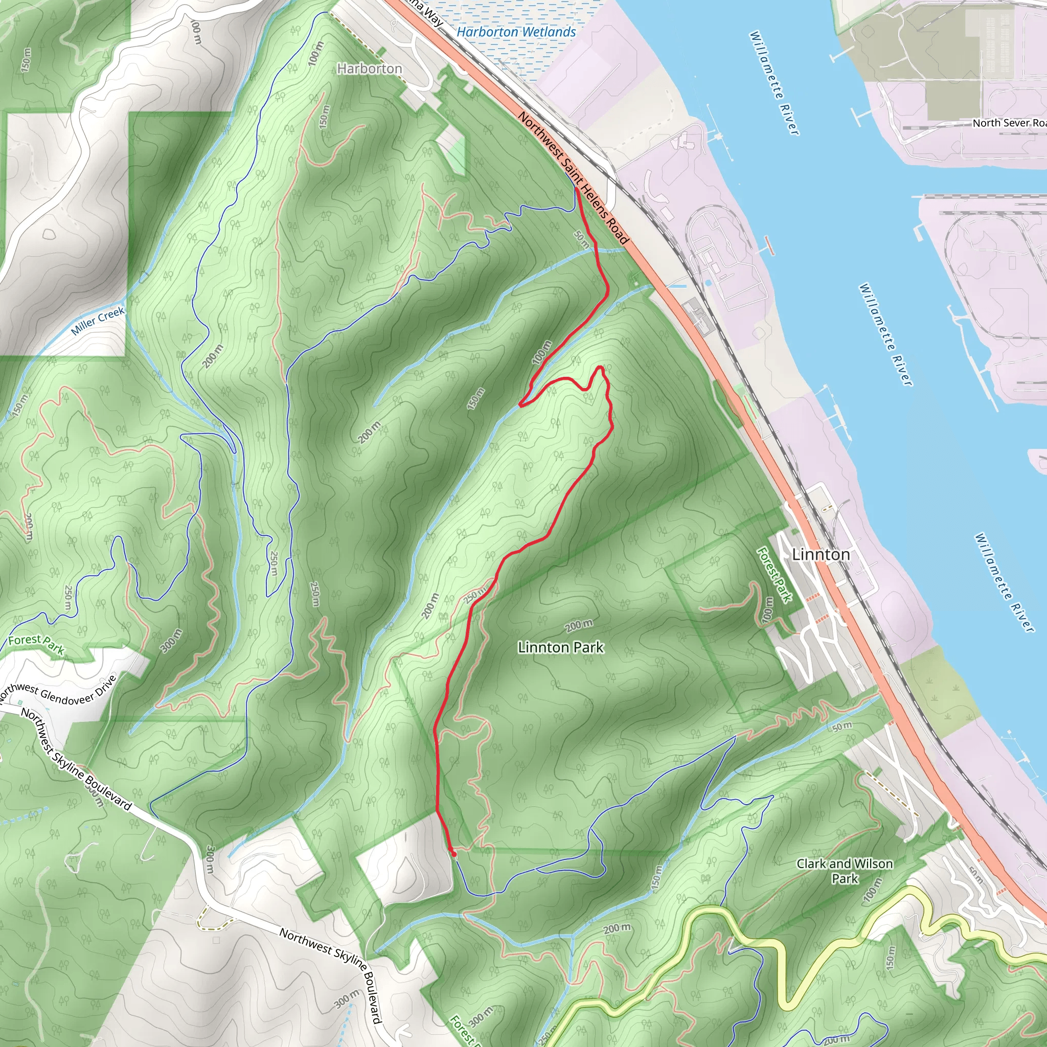 Northwest Newton Road mobile static map