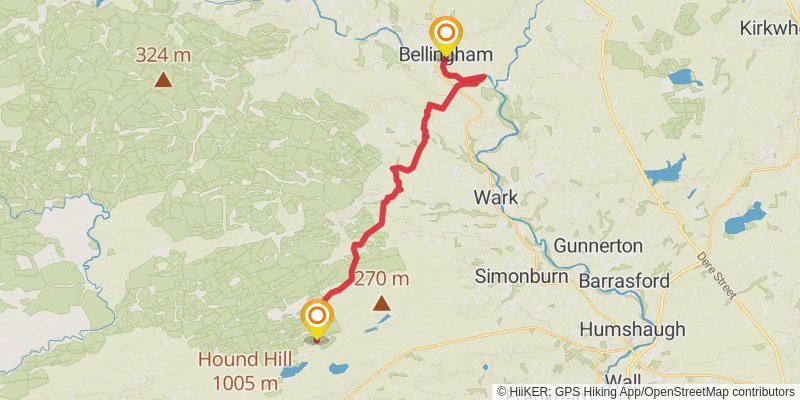 St Wilfrid's Way stage 2 Map
