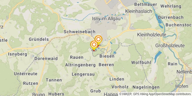 Wasserläufer - Route spur 1 Map