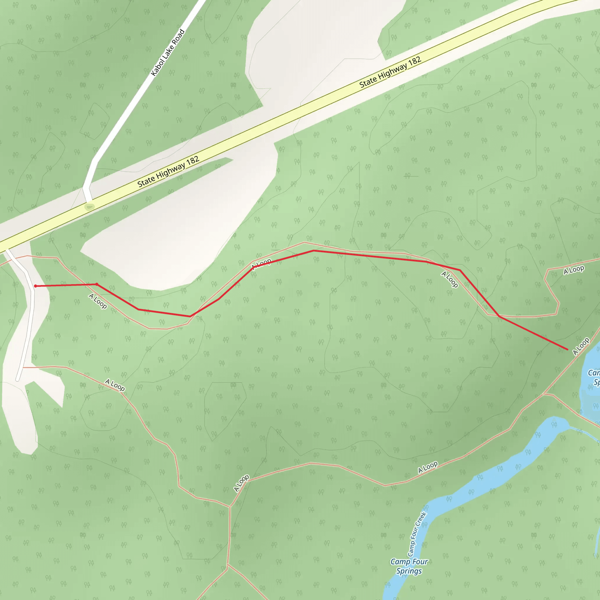 Newman Springs Trail mobile static map