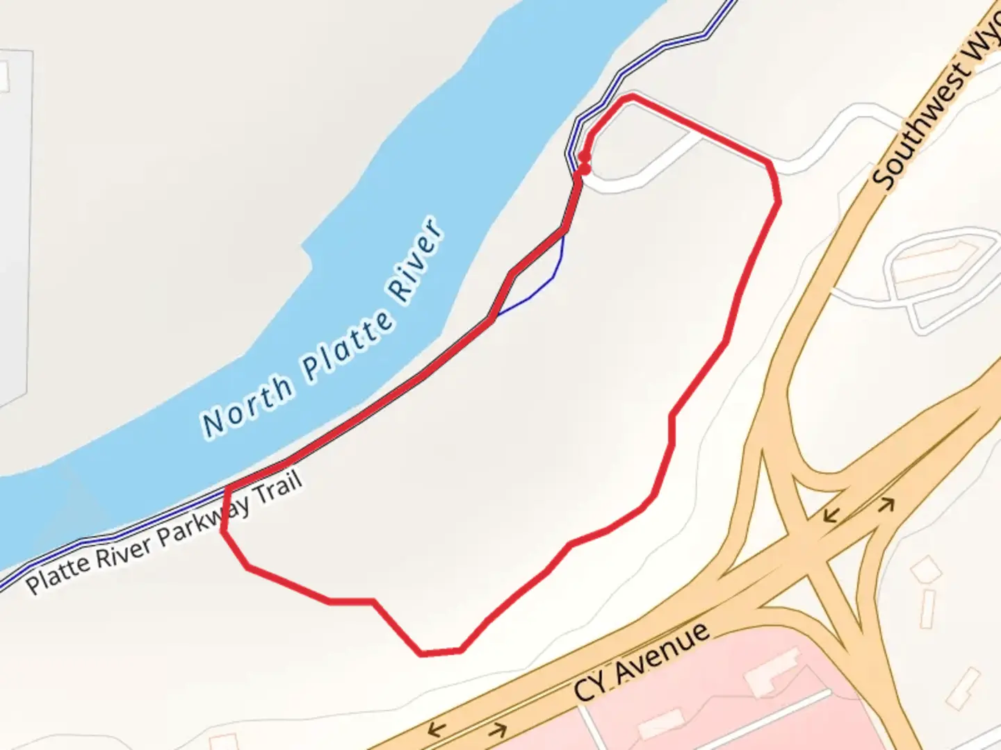An image depicting the trail Morad Park Loop and its surrounding area.