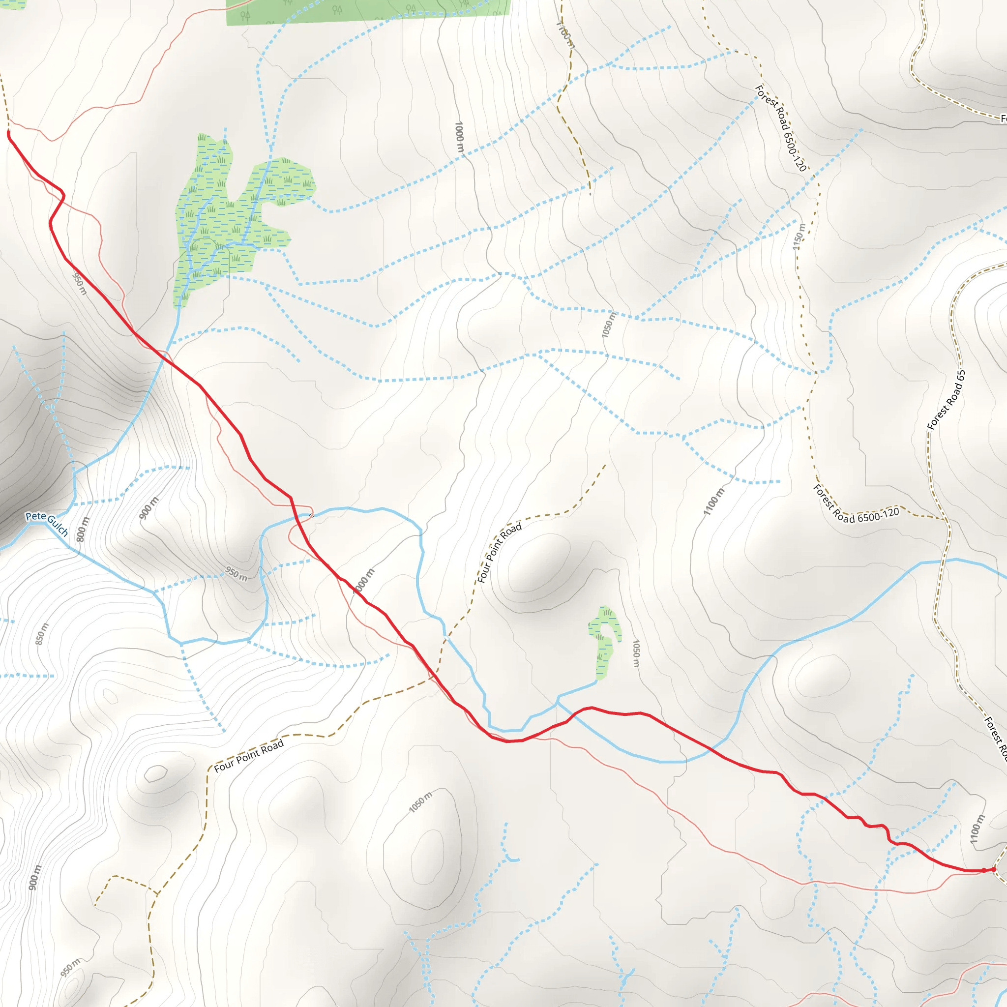Mcclellan Meadows Trail mobile static map