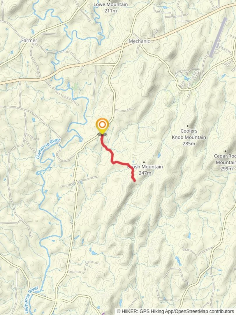 An image depicting the trail Thornburg Trail and its surrounding area.