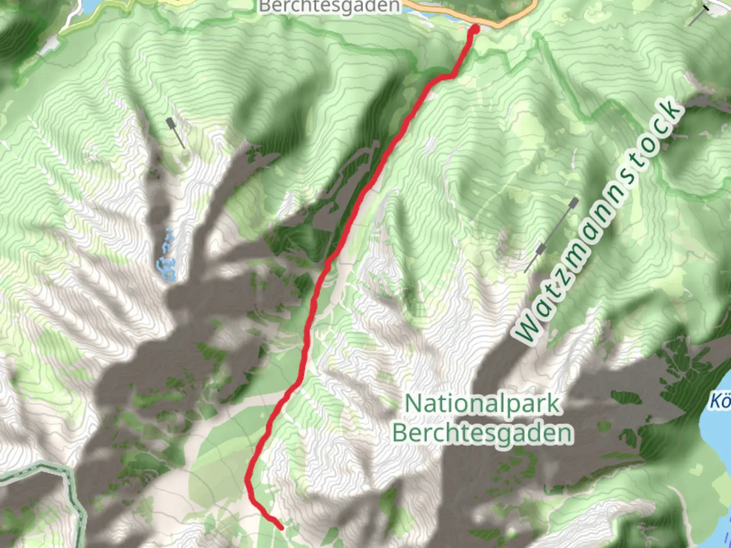 An image depicting the trail Wimbachgrieshutte Walk and its surrounding area.