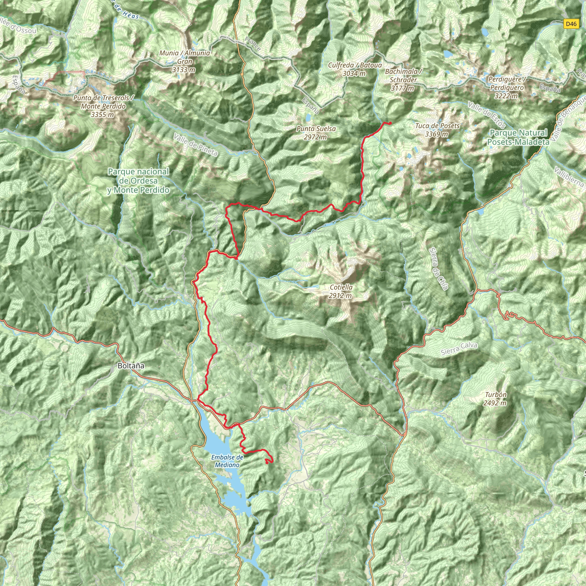 GR 19 - Sobrarbe Trail mobile static map