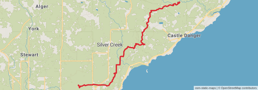 American Perimeter Trail - North Country Primary stage 148 Map