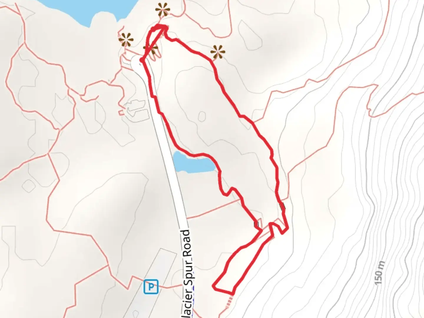 An image depicting the trail Trail of Time Loop and its surrounding area.