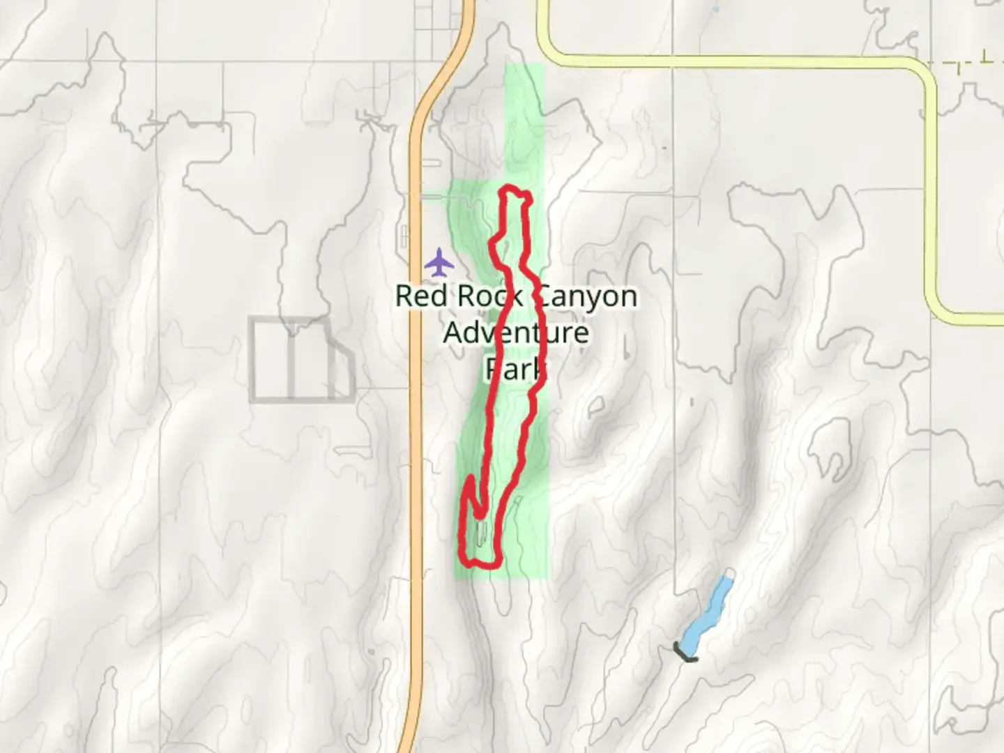 An image depicting the trail Red Rock Canyon State Park Loop and its surrounding area.