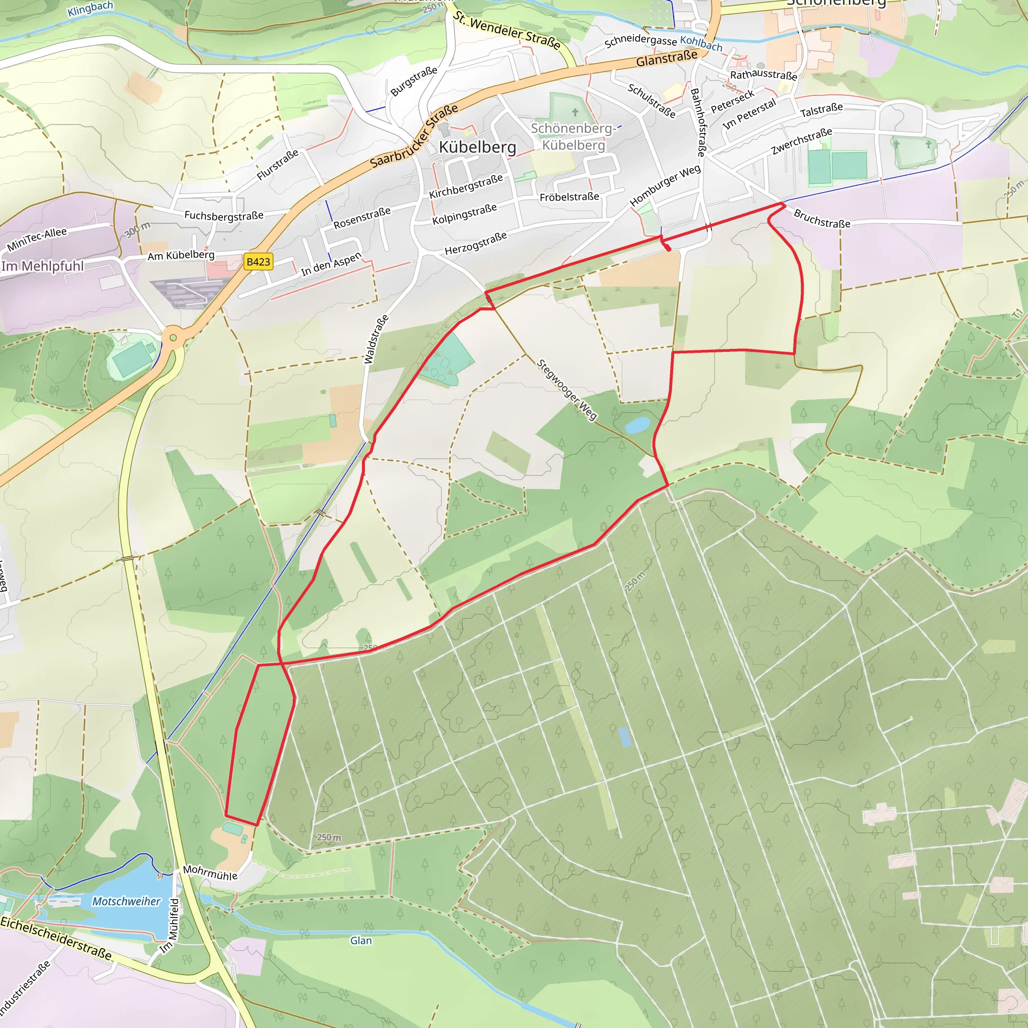 Keltensidl and Bahnhaus Loop mobile static map