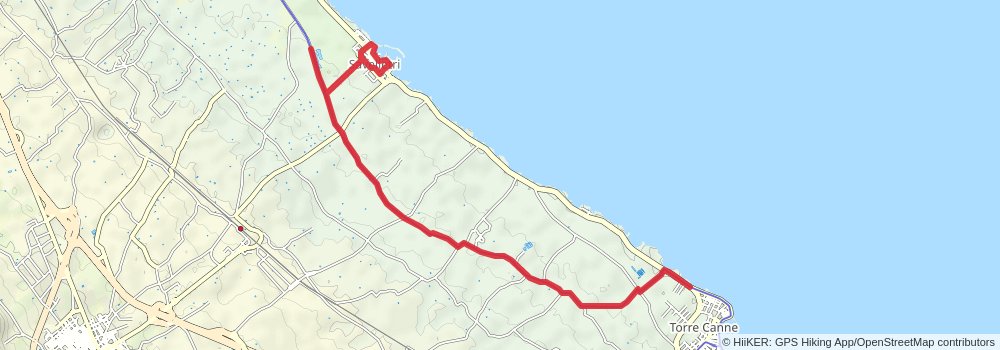 Via Francigena stage 153 Map