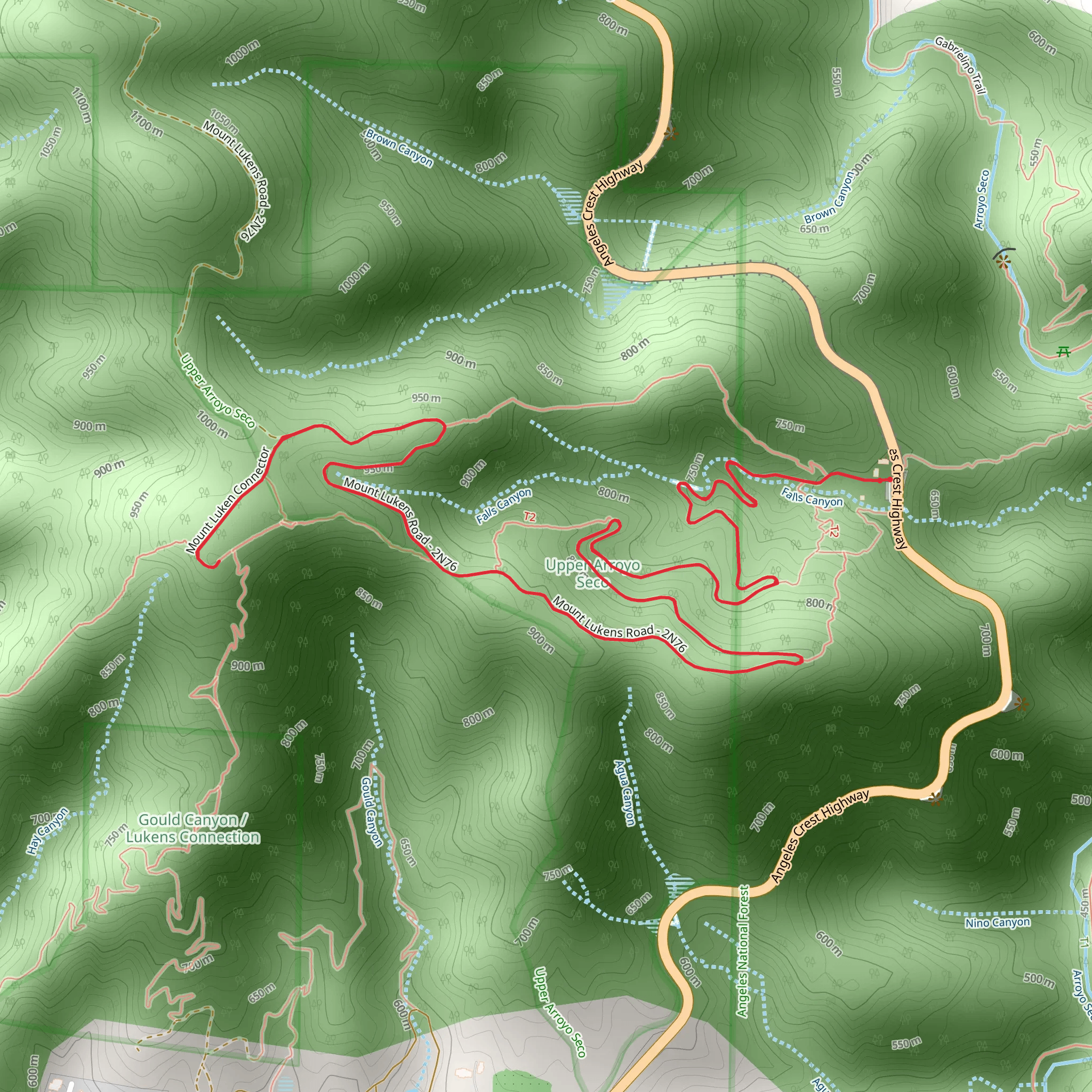 Mount Lukens Road mobile static map