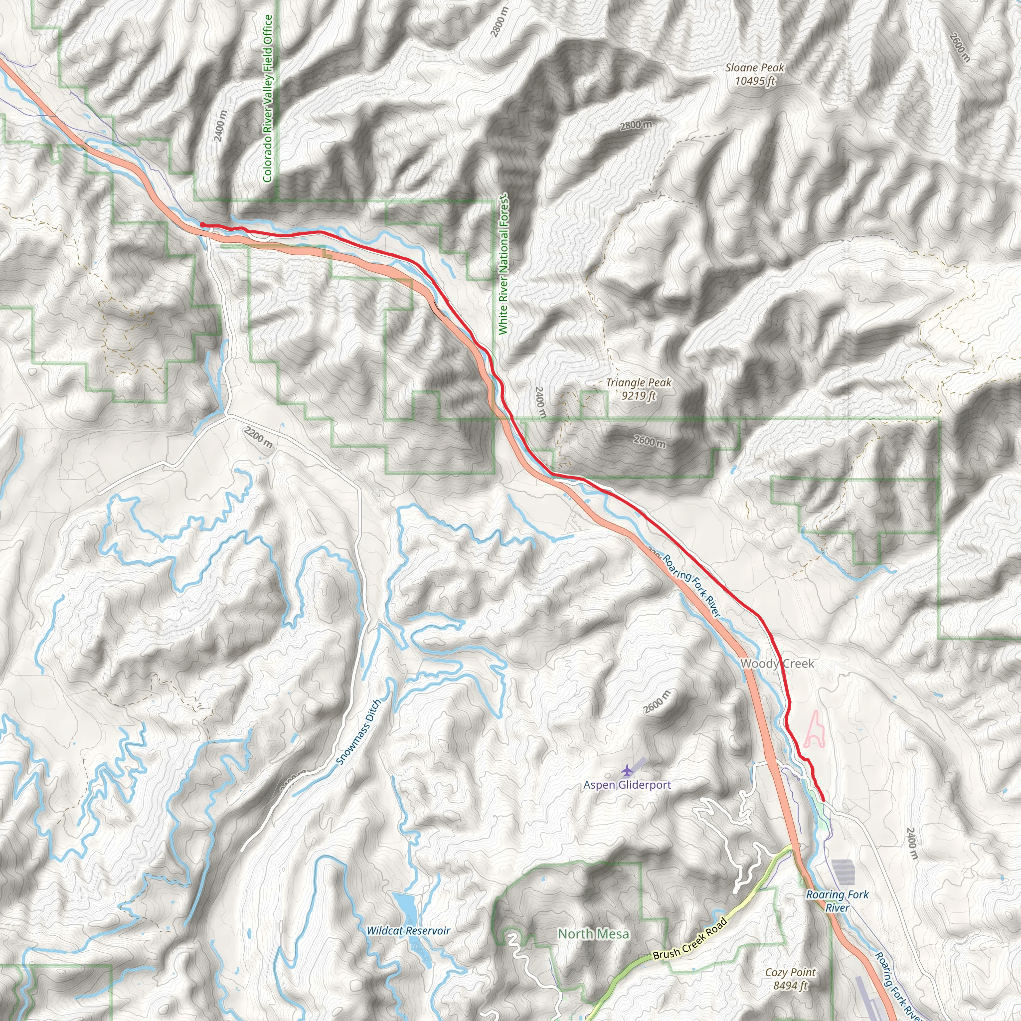 Rio Grande Trail mobile static map