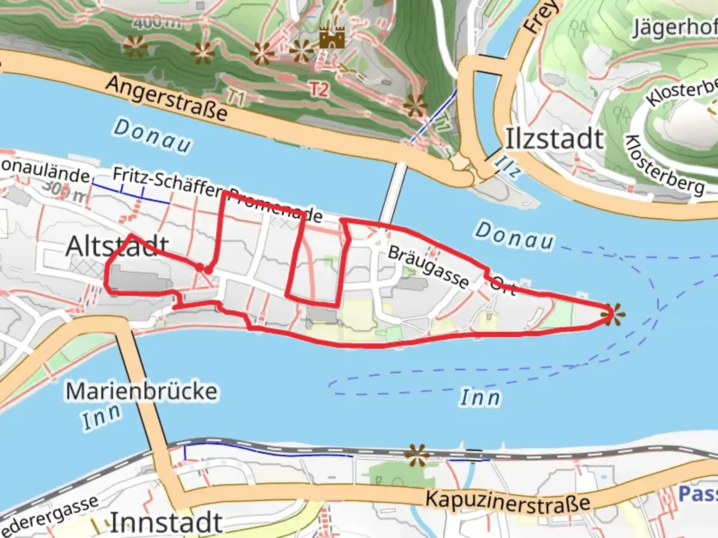 An image depicting the trail Merkur, Sonne and Dreifluesseeck Loop and its surrounding area.