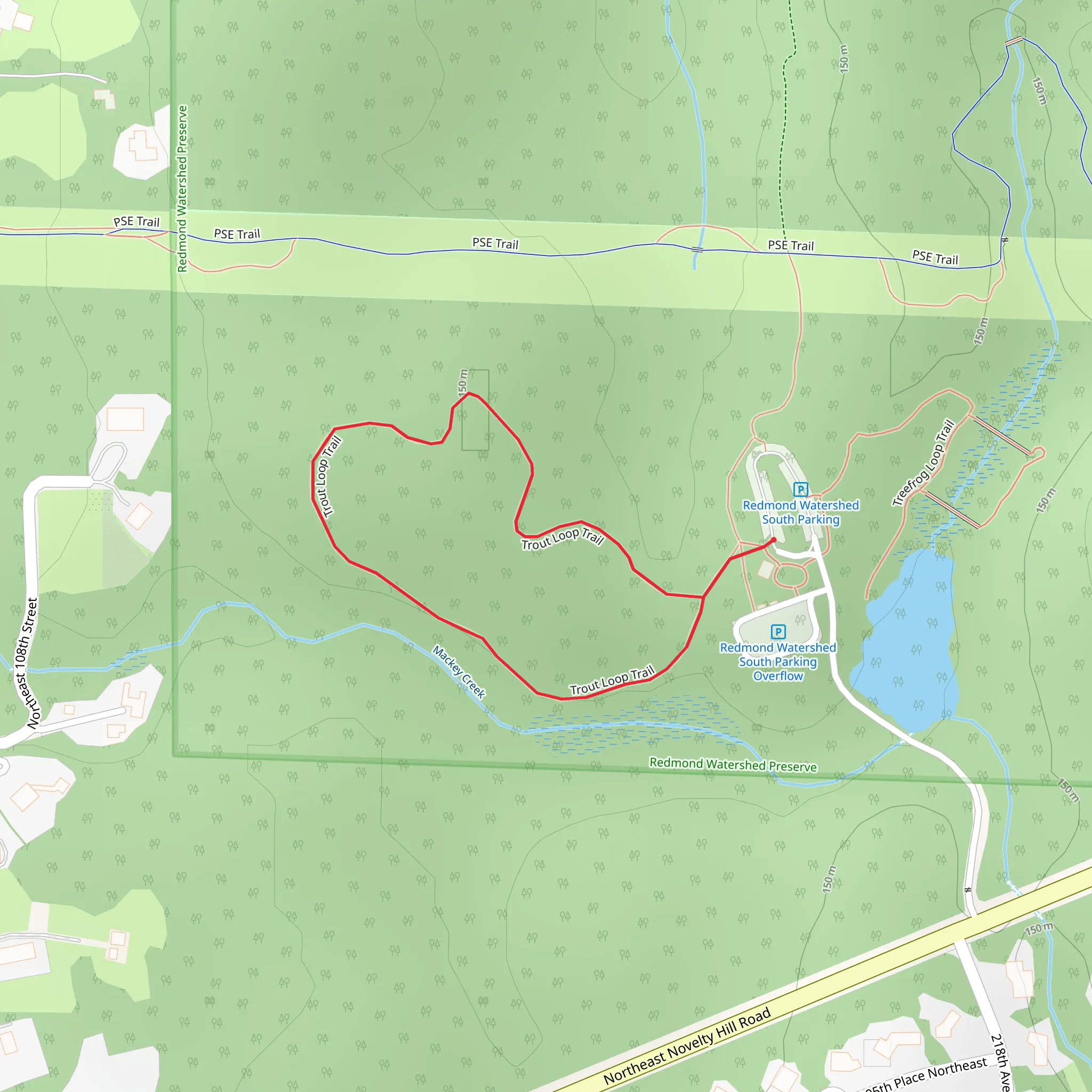 Trout Loop Trail mobile static map