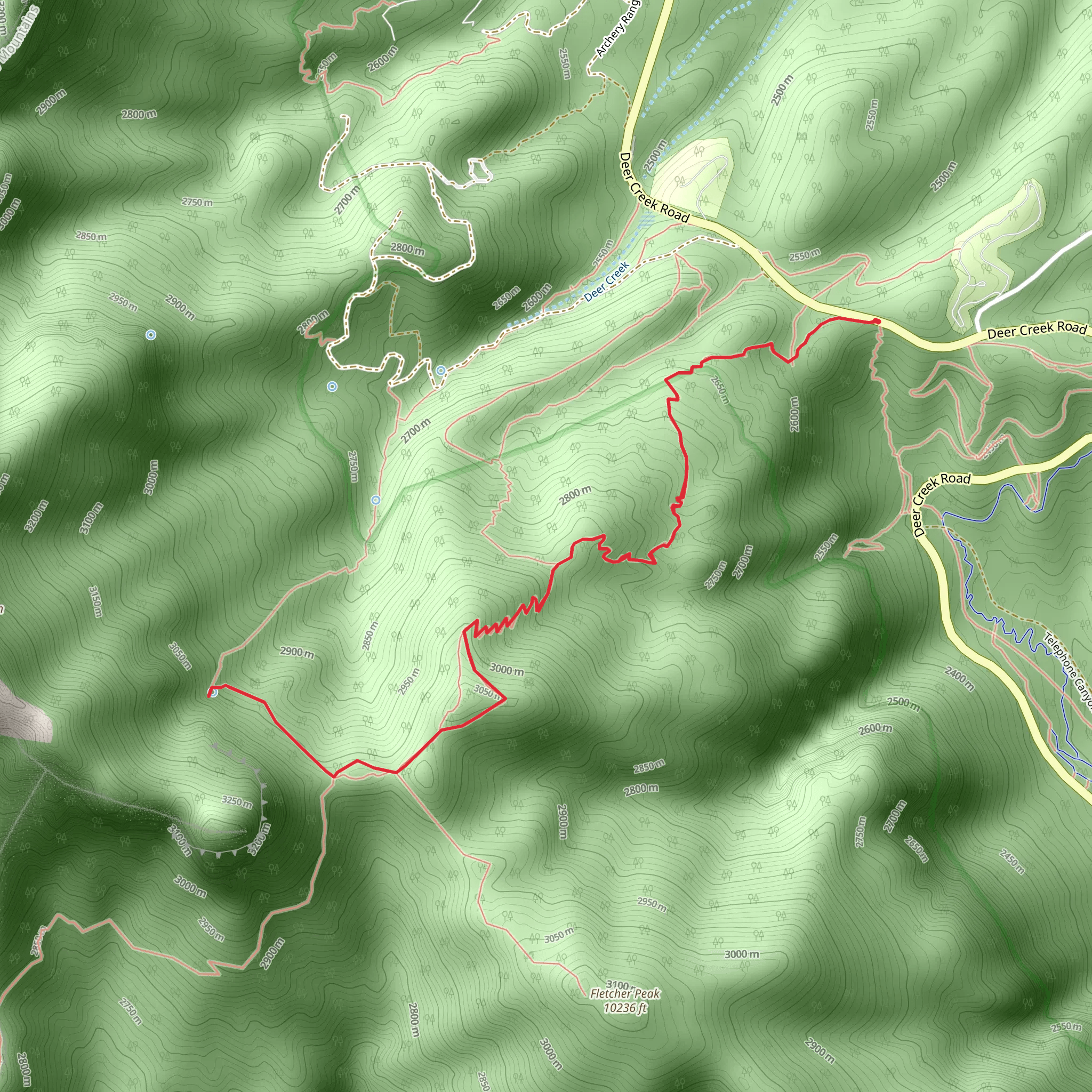 Mummy Springs from Deer Creek Road mobile static map