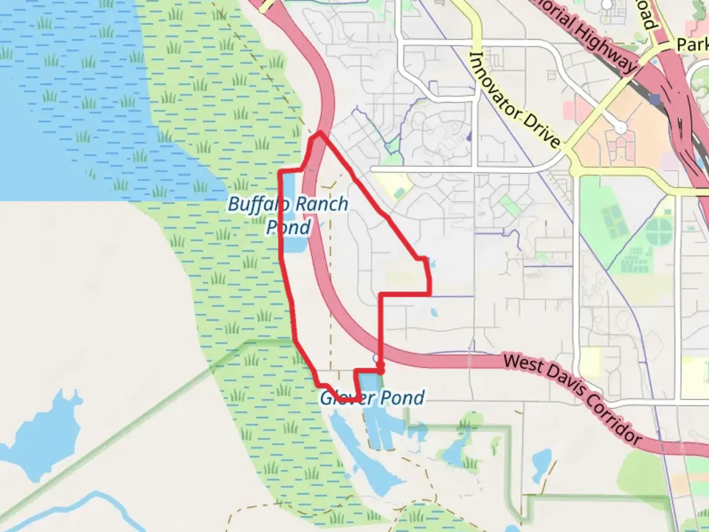 An image depicting the trail Farmington Loop and its surrounding area.