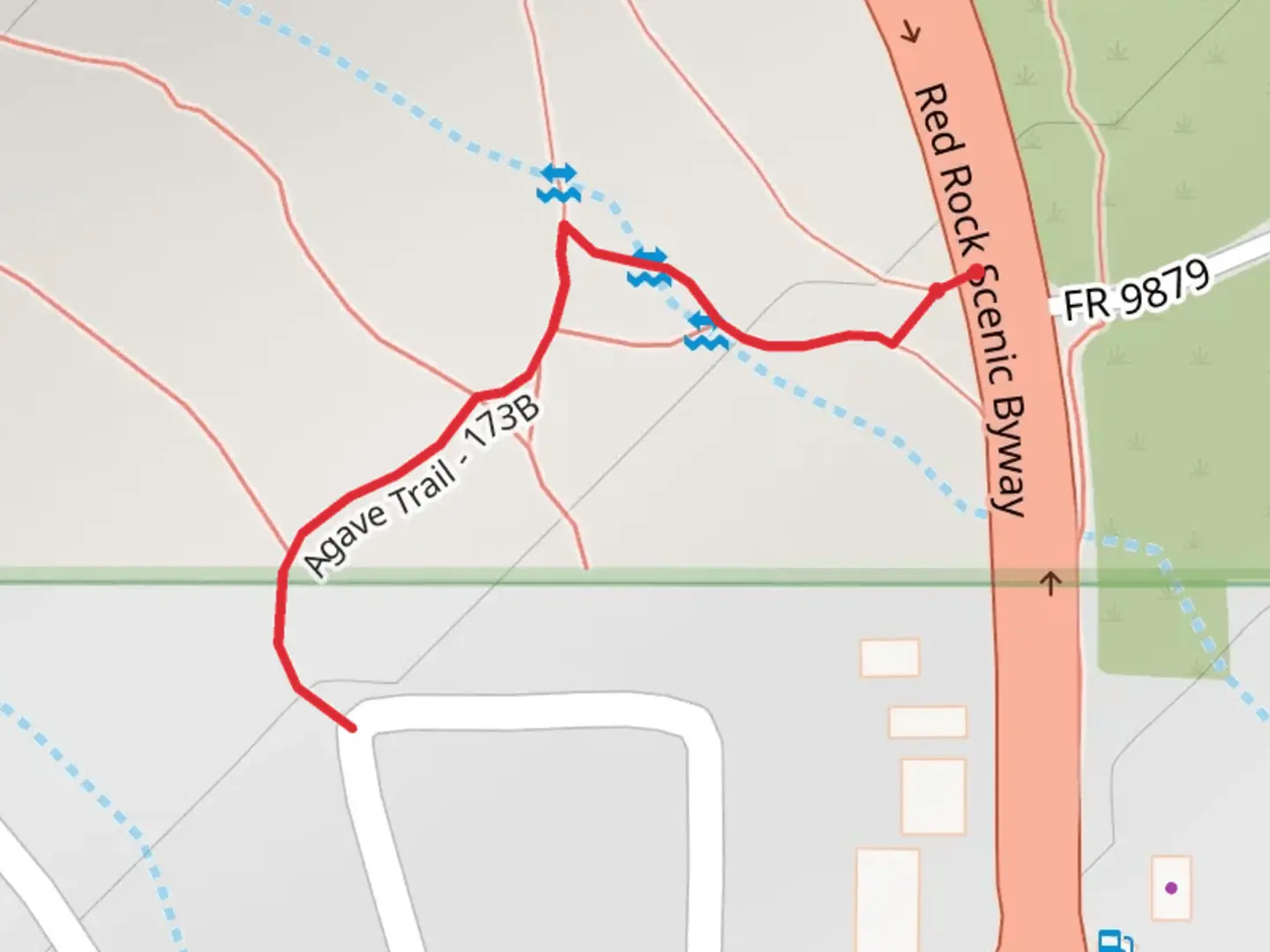 An image depicting the trail Agave Trail and its surrounding area.