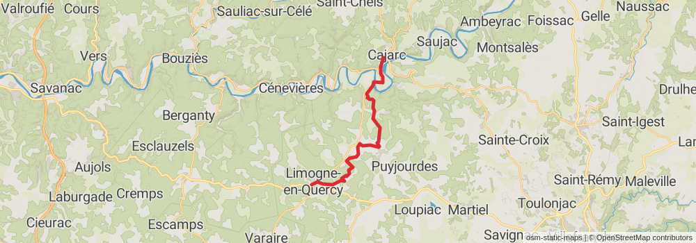 Camino Strasbourg-Saint Jean Pied de Port via Le Puy stage 61 Map