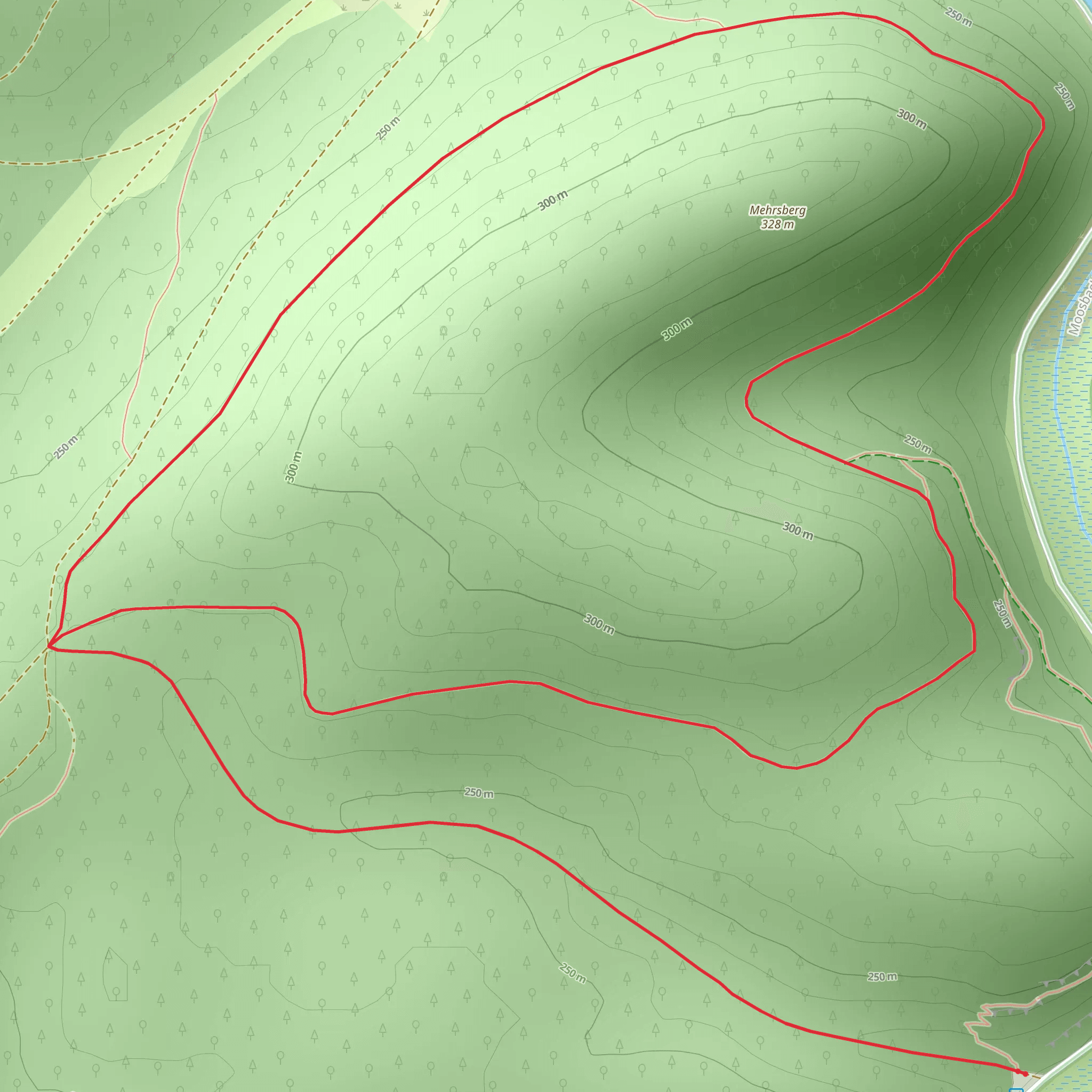 Wolfsdeller Hals and Mehrsberg Loop via Wolfs Tour mobile static map
