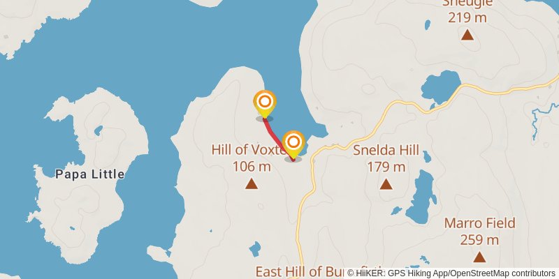 Coastal Walk of Shetland - West stage 18 Map