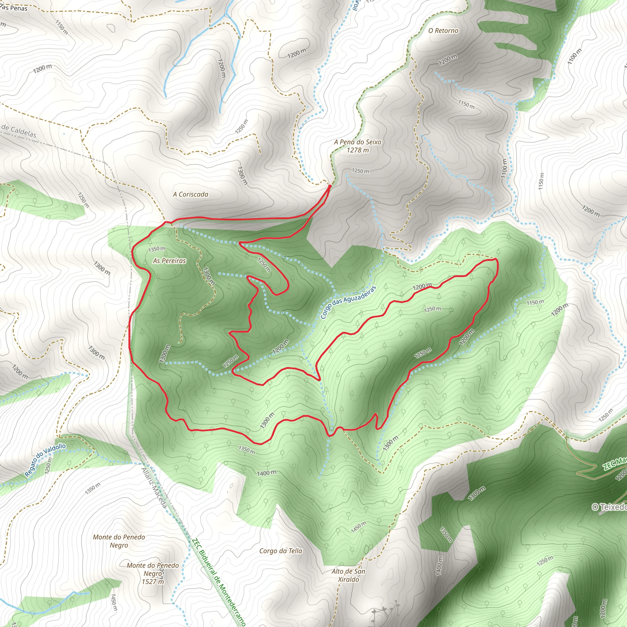 PR G 182 Ruta do bidueiral de Gabín mobile static map