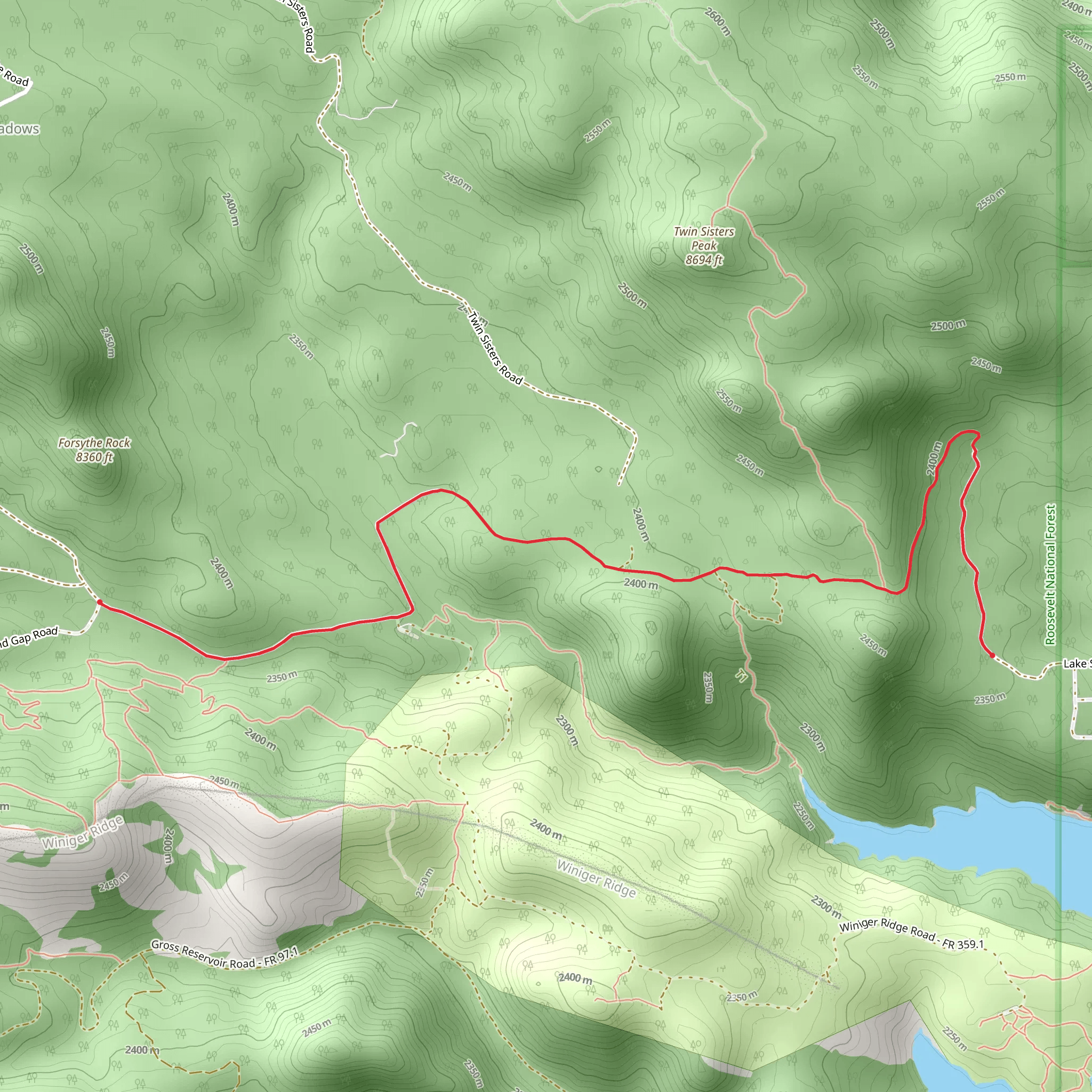 County Road 68J mobile static map