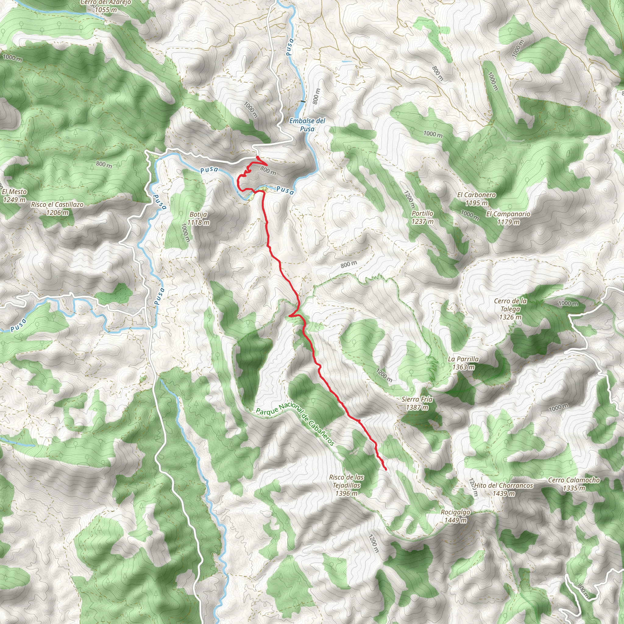 Ruta del Chorro, Chorrera Chica y del Rocigalgo mobile static map