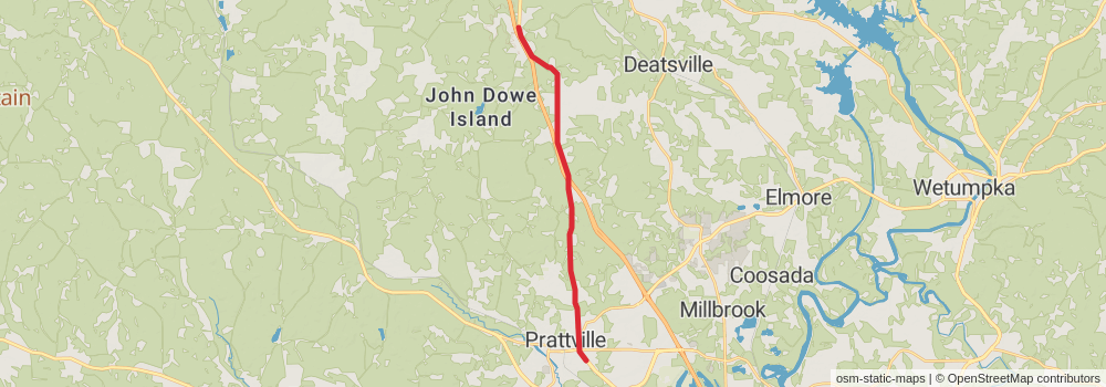 American Perimeter Trail - The South Primary stage 64 Map