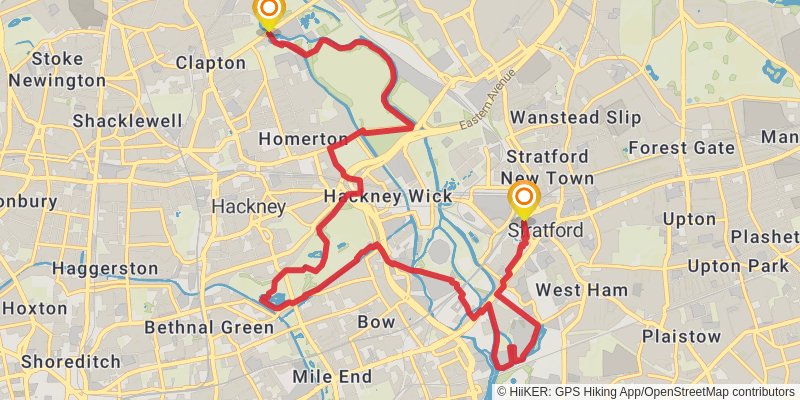 Green London Way stage 9 Map
