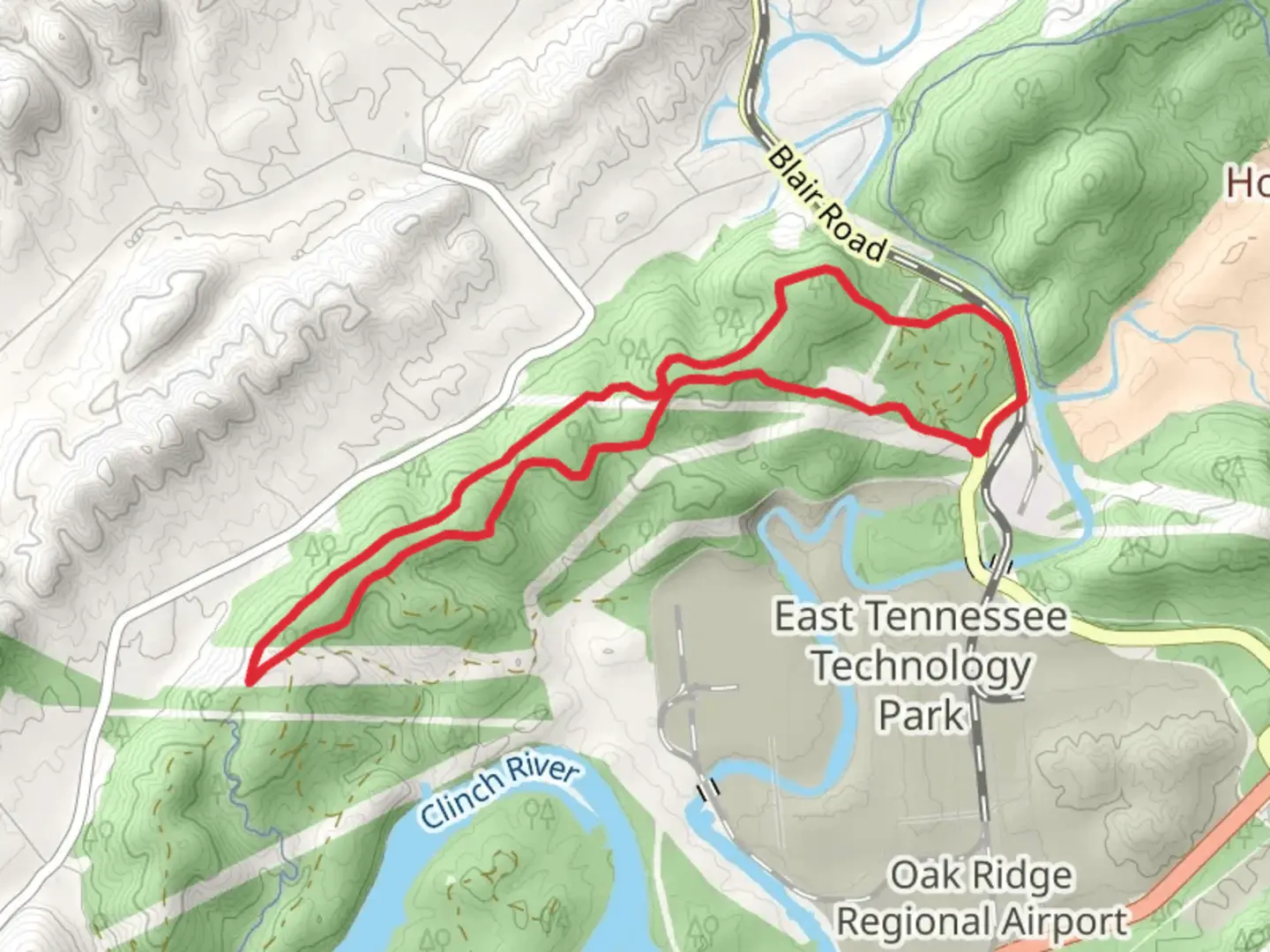 An image depicting the trail Black Oak Ridge Conservation Easement Walk and its surrounding area.
