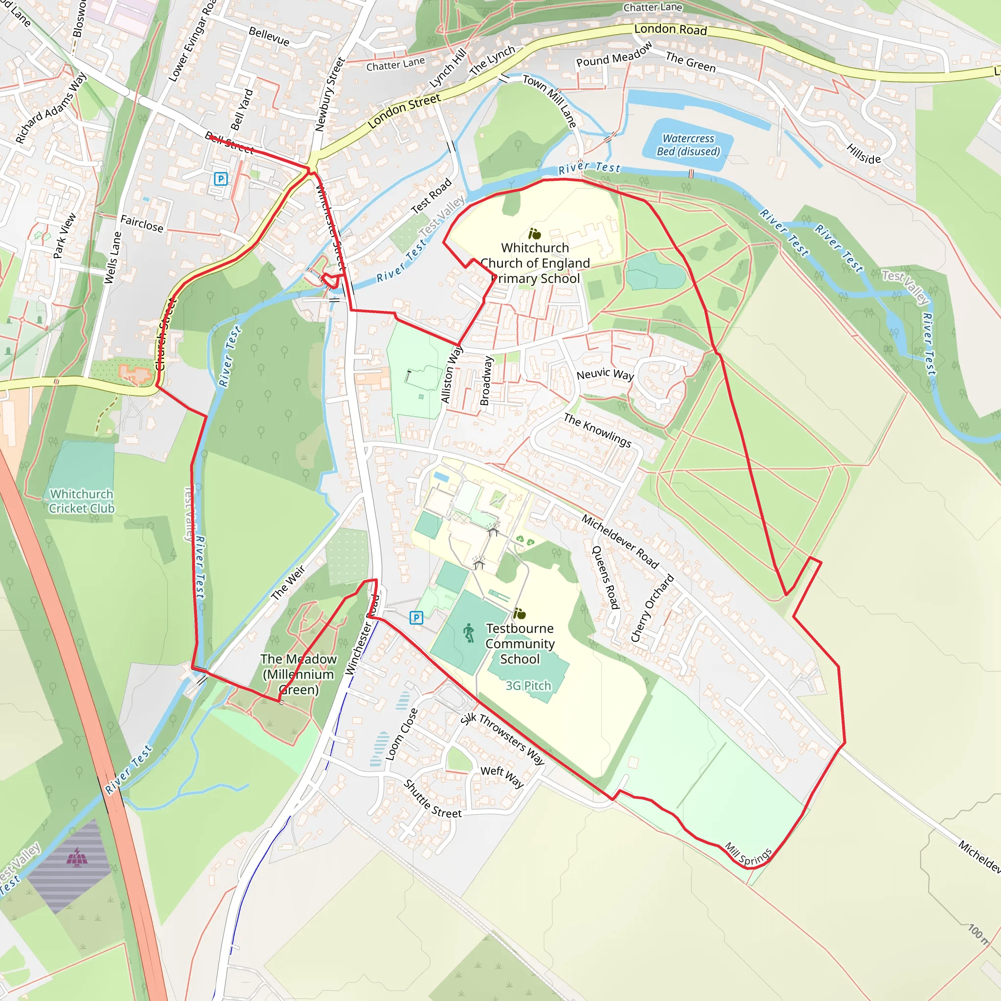 Whitchurch Loop mobile static map