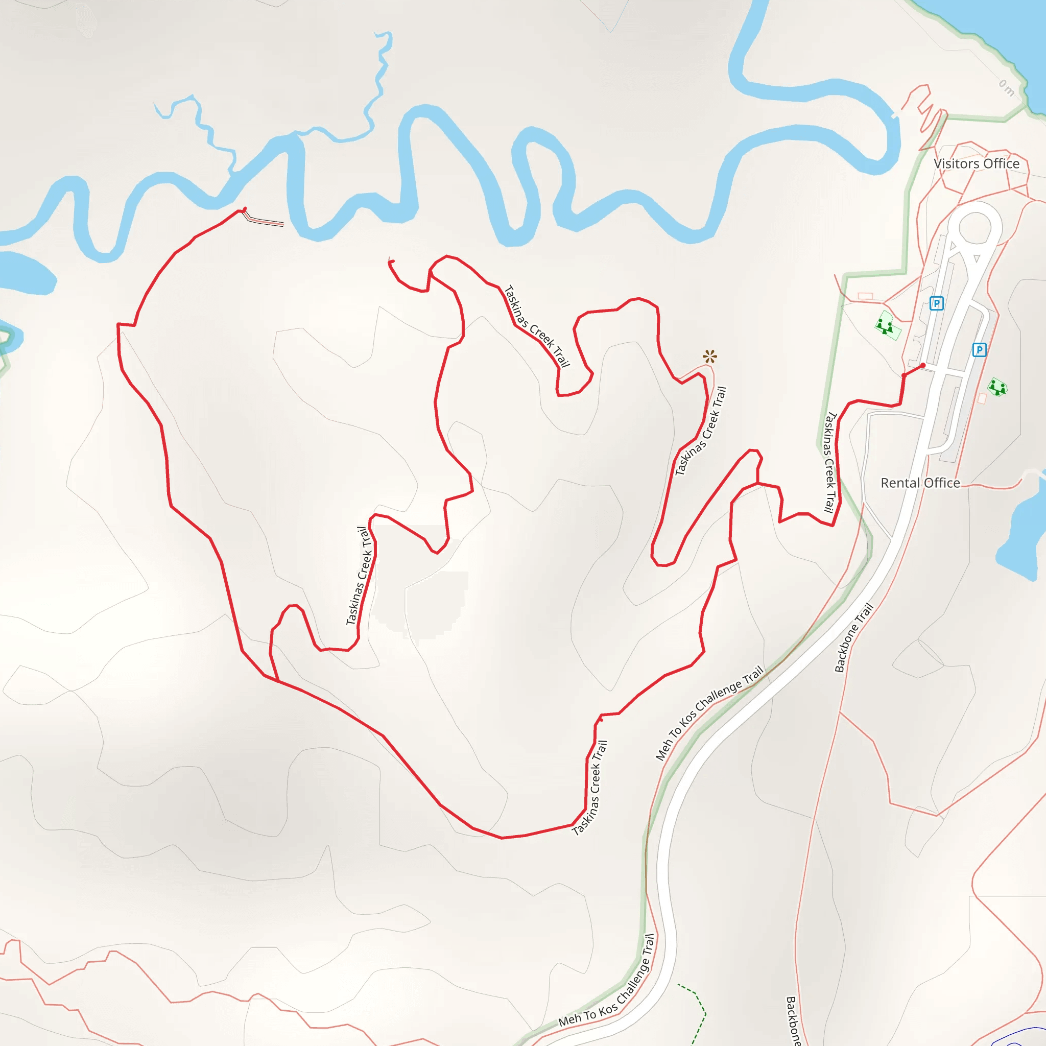 Taskinas Creek Loop Trail mobile static map