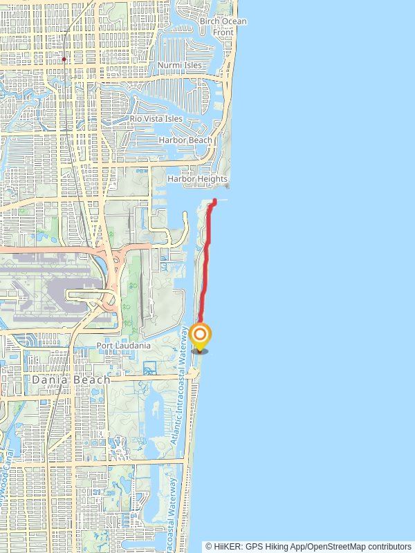 Whiskey Creek and Dania Beach Walk mobile static map