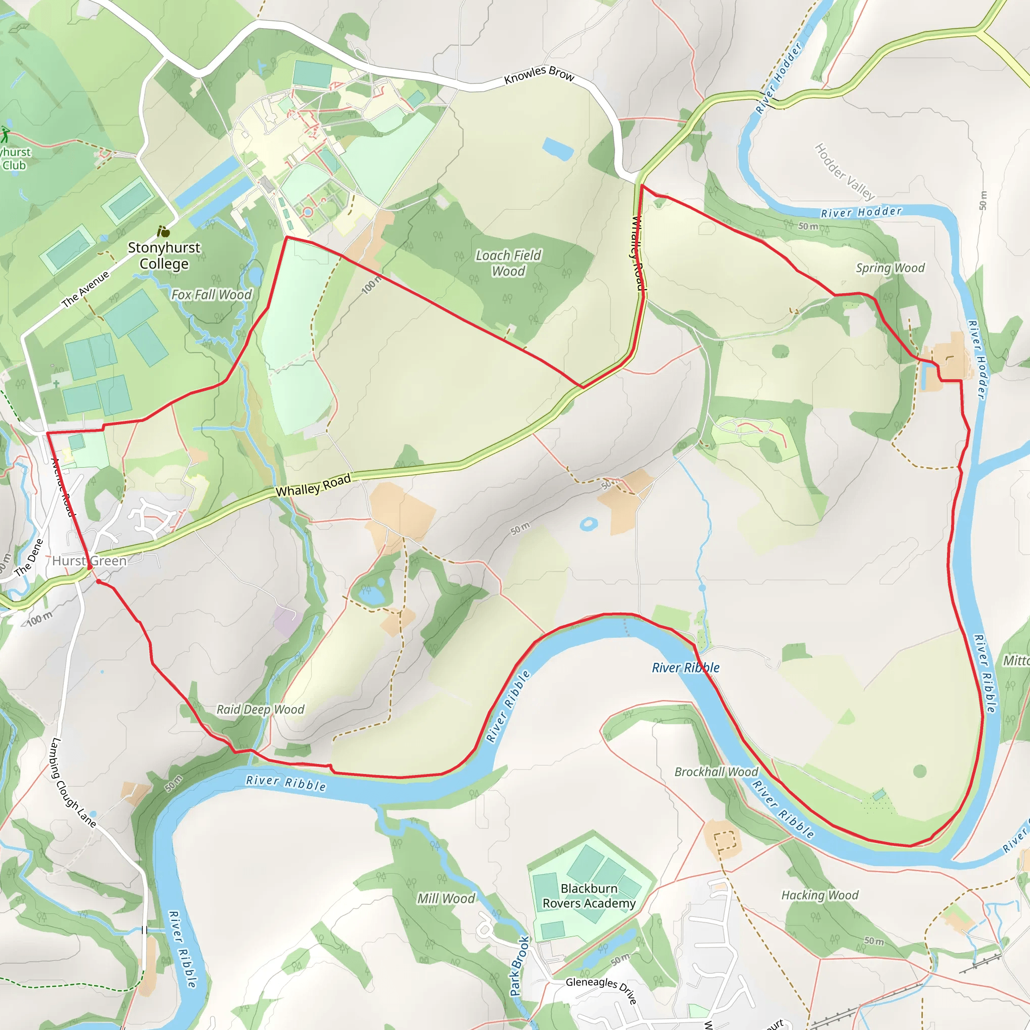 Hurst Green and Raid Deep Wood mobile static map