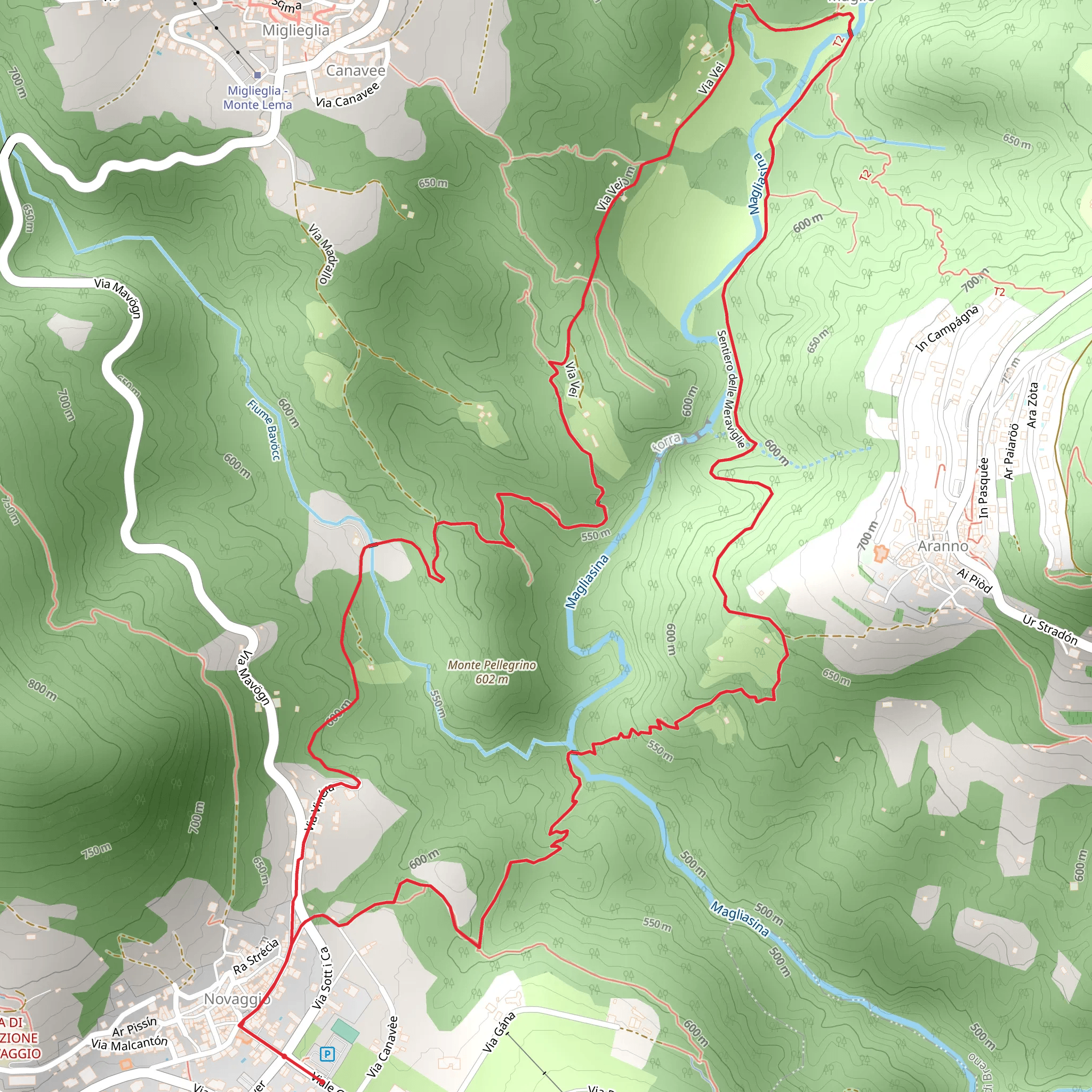 Sentiero delle meraviglie mobile static map