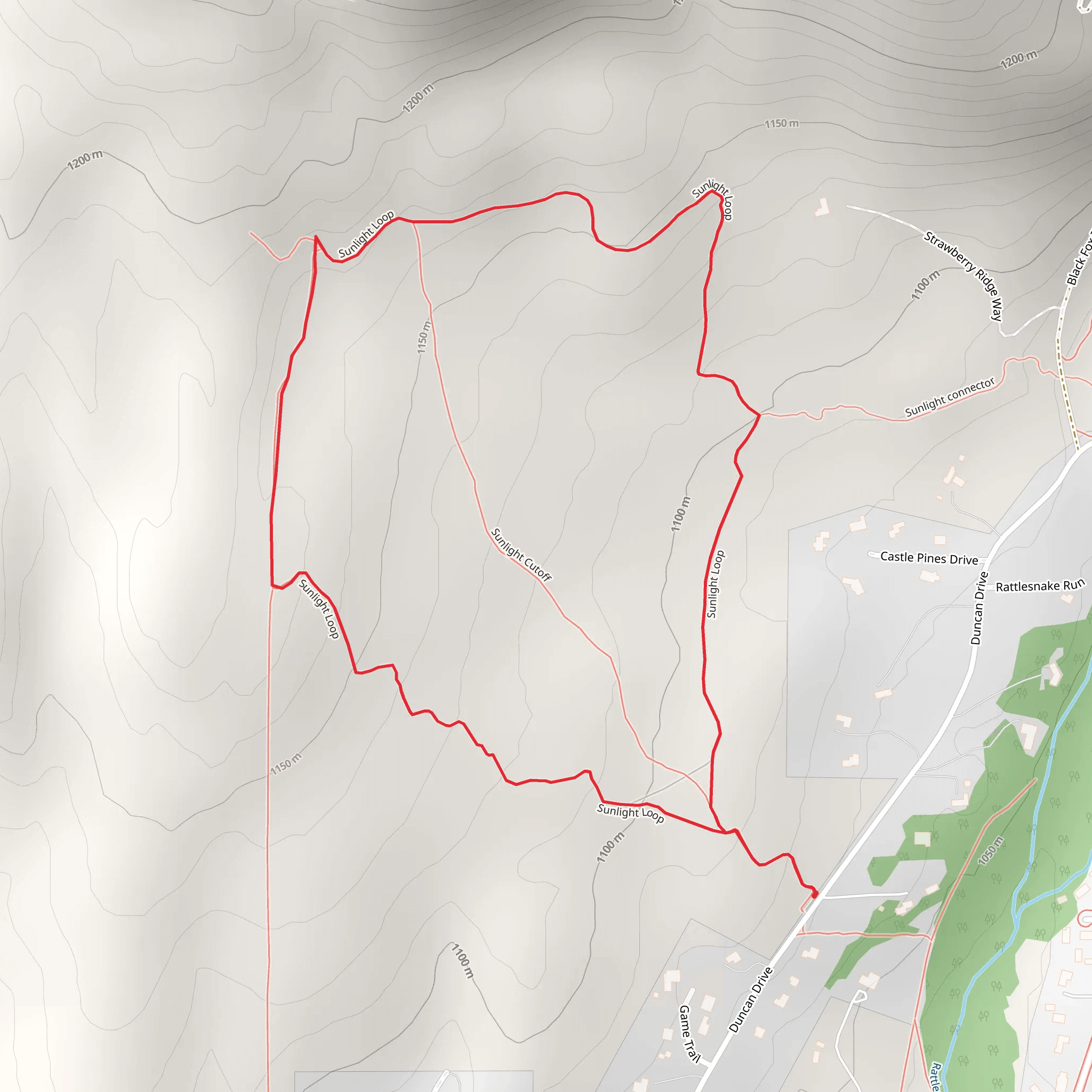 Duncan Drive Loop - West mobile static map