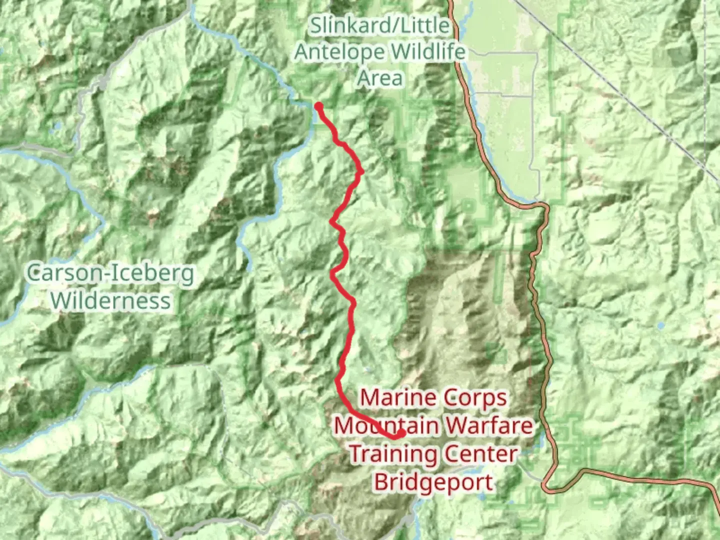 An image depicting the trail Silver King Trail and its surrounding area.