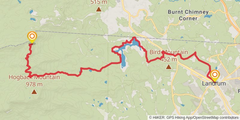 Palmetto Trail stage 13 Map